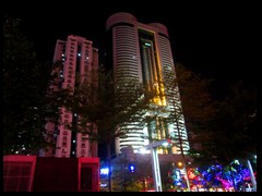 Luohu district by night - Shenfang Plaza from 1996